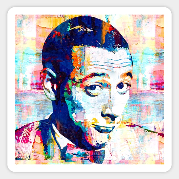 Peewee Herman Abstract Paintings Sticker by AnKa Art